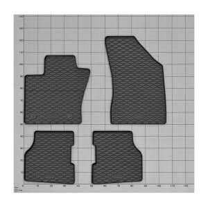 Gummimatten für Alfa Romeo Tonale ab 2022 - schwarz, 1,5 cm Rand