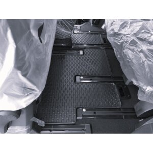Gummimatten für HYUNDAI Staria ab 2022 - 9 Sitze - schwarz, 1,5 cm Rand