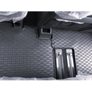 Gummimatten für HYUNDAI Staria ab 2022 - 9 Sitze - schwarz, 1,5 cm Rand