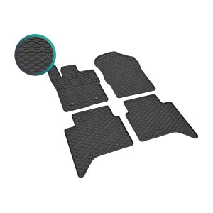 Gummimatten für VW Amarok ab 2023 - schwarz, 1,5 cm Rand