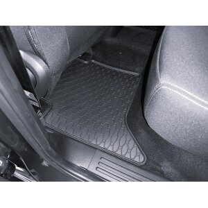 Gummimatten für Ford Ranger ab 2023 - schwarz, 1,5 cm Rand