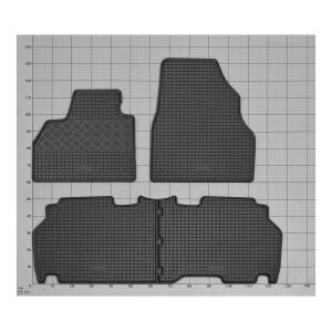 Ein Set passend für Renault Kangoo ab 2008 bis 2021 | 5Sitze - Gummi- und Kofferraumwanne