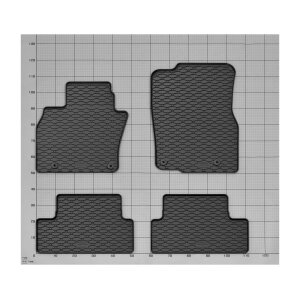 Gummimatten für Mazda CX-60 / CX-60 PHEV ab 2022 - schwarz, 1,5 cm Rand