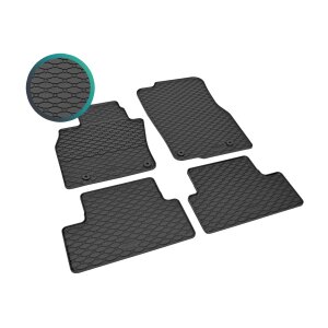 Gummimatten für Mazda CX-60 / CX-60 PHEV ab 2022 - schwarz, 1,5 cm Rand