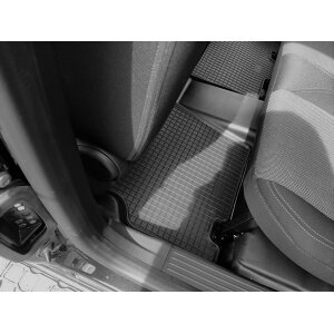 Gummimatten für RENAULT Kangoo ab 2022 - 5Sitze - schwarz, 1,5 cm Rand