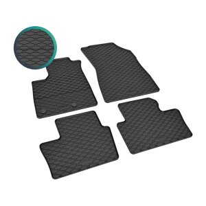 Gummimatten für Renault Austral MHEV ab 2023 - schwarz, 1,5 cm Rand