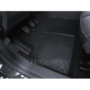 Gummimatten für Renault Austral MHEV ab 2023 - schwarz, 1,5 cm Rand