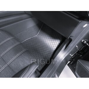 Gummimatten für Renault Austral MHEV ab 2023 - schwarz, 1,5 cm Rand