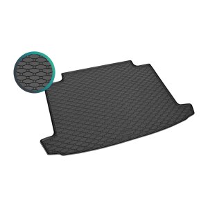 Kofferraumwanne für RENAULT Clio IV Grandtour ab 2013 bis 2018 - schwarz, rutschfest, wasserdicht, 1,5 cm rand,