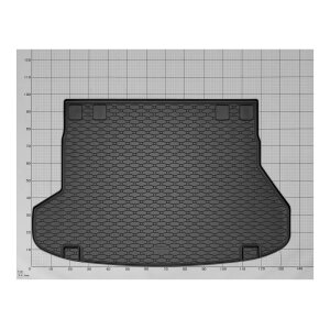 Kofferraumwanne für Kia Ceed SW ab 2012 bis 2018 - schwarz, rutschfest, wasserdicht, 1,5 cm rand,