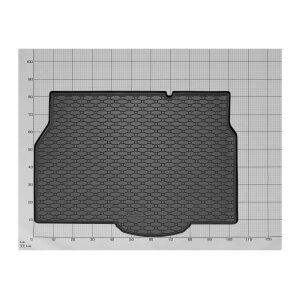 Kofferraumwanne für Opel Astra H Schrägheck ab 2005 / ab 2010 - schwarz, rutschfest, wasserdicht, 1,5 cm rand,