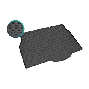 Kofferraumwanne für Opel Astra H Schrägheck ab 2005 / ab 2010 - schwarz, rutschfest, wasserdicht, 1,5 cm rand,