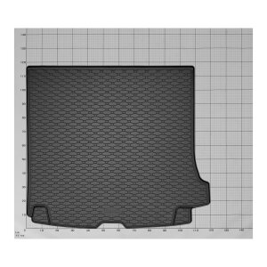 Kofferraumwanne für Volvo V90 ab 2016 / ab 2022 - schwarz, rutschfest, wasserdicht, 1,5 cm rand,