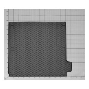 Kofferraumwanne für MERCEDES E-Klasse Combi ab 2009 bis 2015 - schwarz, rutschfest, wasserdicht, 1,5 cm rand,