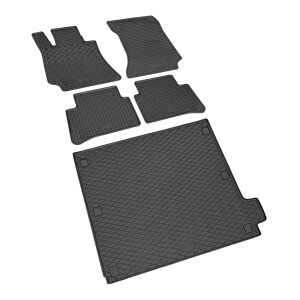 Ein Set passend für MERCEDES E-Klasse Combi ab 2009 bis 2015 - Gummi- und Kofferraumwanne