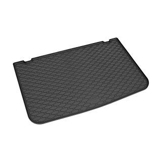 Kofferraumwanne für Renault Clio IV Schrägheck ab 2012 bis 2018 - schwarz, rutschfest, wasserdicht, 1,5 cm rand,