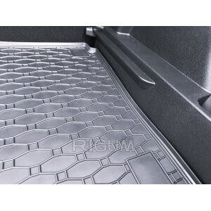 Kofferraumwanne für Hyundai i20 ab 2020 | Obere und untere Position - schwarz, rutschfest, wasserdicht, 1,5 cm rand,