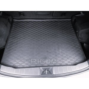 Kofferraumwanne für Mitsubishi ASX ab 2010 bis 2023 - schwarz, rutschfest, wasserdicht, 1,5 cm rand,