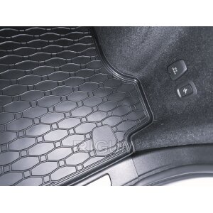Kofferraumwanne für Volvo V60 / V60 Recharge ab 2018 - schwarz, rutschfest, wasserdicht, 1,5 cm rand,