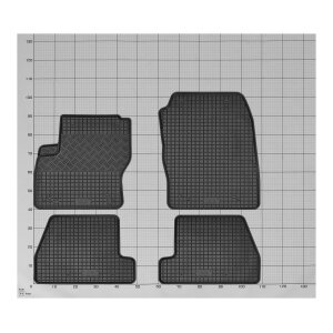 Ein Set passend für Ford Focus Schrägheck ab 2011 bis 2018 mit Ersatzrad - Gummi- und Kofferraumwanne