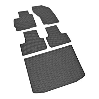 Ein Set passend für Mitsubishi ASX ab 2010 bis 2023 - Gummi- und Kofferraumwanne