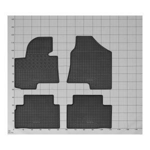 Ein Set passend für Hyundai ix35 ab 2010 - Gummi- und Kofferraumwanne