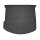 Kofferraumwanne für Ford Mondeo Turnier ab 2007 /ab 2014 | Notrad - schwarz, rutschfest, wasserdicht, 1,5 cm rand,