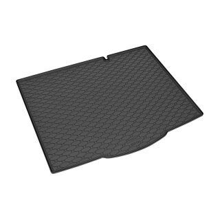 Kofferraumwanne für Ford Focus Schrägheck ab 2018| Notrad - schwarz, rutschfest, wasserdicht, 1,5 cm rand,