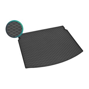 Kofferraumwanne für RENAULT Megane Grandtour ab 2016 - schwarz, rutschfest, wasserdicht, 1,5 cm rand,