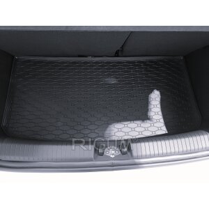 Kofferraumwanne für Hyundai i10 ab 2020 | OHNE ZWISCHENBODEN - schwarz, rutschfest, wasserdicht, 1,5 cm rand,