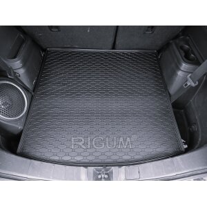 Kofferraumwanne für Mitsubishi Outlander ab 2015 | 5Sitze - schwarz, rutschfest, wasserdicht, 1,5 cm rand,