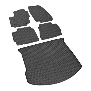 Ein Set passend für Ford Mondeo Turnier ab 2007 / ab 2014 | mit Ersatzrad - Gummi- und Kofferraumwanne