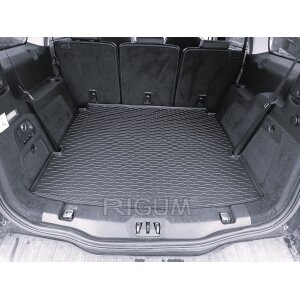 Kofferraumwanne für Ford Galaxy ab 2015 | 5/7Sitze 3. Reihe umgeklappt - schwarz, rutschfest, wasserdicht, 1,5 cm rand,