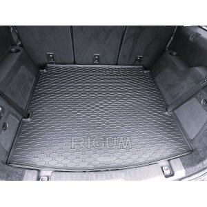 Kofferraumwanne für Ford Galaxy ab 2015 | 5/7Sitze 3. Reihe umgeklappt - schwarz, rutschfest, wasserdicht, 1,5 cm rand,