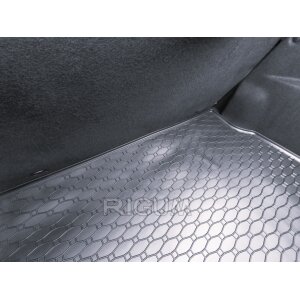 Kofferraumwanne für Peugeot 208 Schrägheck ab 2012 bis 2018 - schwarz, rutschfest, wasserdicht, 1,5 cm rand,