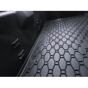 Kofferraumwanne für Citroen C3 ab 2017 / ab 2022 - schwarz, rutschfest, wasserdicht, 1,5 cm rand,