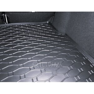 Kofferraumwanne für Citroen C3 ab 2017 / ab 2022 - schwarz, rutschfest, wasserdicht, 1,5 cm rand,