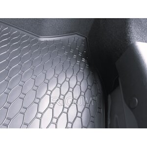 Kofferraumwanne für Ford Fiesta Schrägheck ab 2008 bis 2017 - schwarz, rutschfest, wasserdicht, 1,5 cm rand,