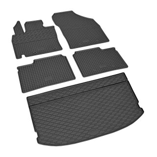 Ein Set passend für Suzuki Ignis 4x2, 4x4 ab 2017 - Gummi- und Kofferraumwanne
