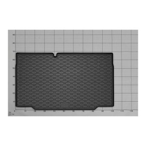 Kofferraumwanne für Mitsubishi Colt ab 2024 | OHNE ZWISCHENBODEN - schwarz, rutschfest, wasserdicht, 1,5 cm rand,