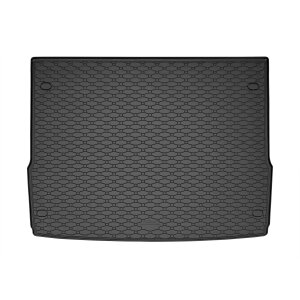 Kofferraumwanne für Ford Focus Kombi ab 2005 / ab 2011 - schwarz, rutschfest, wasserdicht, 1,5 cm rand,