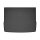 Kofferraumwanne für Ford Focus Kombi ab 2005 / ab 2011 - schwarz, rutschfest, wasserdicht, 1,5 cm rand,