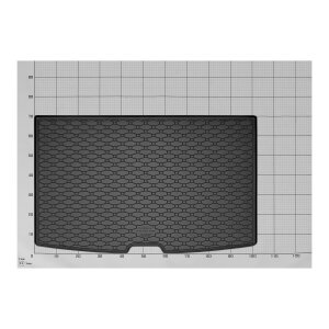 Kofferraumwanne für Nissan Juke / Juke Hybrid ab 2020 | OBERE ODER UNTERE POSITION - schwarz, rutschfest, wasserdicht, 1,5 cm rand,