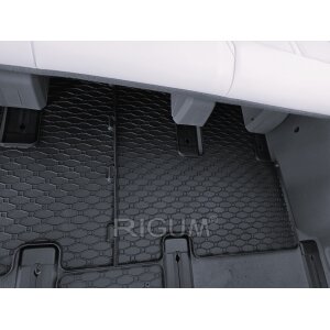 Gummimatten für Hyundai Staria ab 2022 / 7 Sitzer - schwarz, 1,5 cm Rand