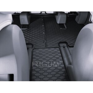 Gummimatten für Hyundai Staria ab 2022 / 7 Sitzer - schwarz, 1,5 cm Rand