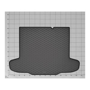 Kofferraumwanne für Fiat Tipo Stufenheck ab 2016 - schwarz, rutschfest, wasserdicht, 1,5 cm rand,