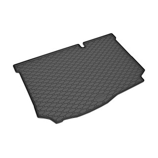 Kofferraumwanne für Ford Fiesta Schrägheck ab 2017 - schwarz, rutschfest, wasserdicht, 1,5 cm rand,
