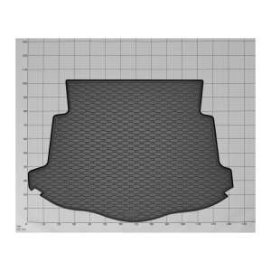 Kofferraumwanne für Ford Mondeo Stufenheck ab 2007 | Platzsparrad - schwarz, rutschfest, wasserdicht, 1,5 cm rand,