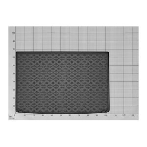 Kofferraumwanne für Opel Astra K Schrägheck ab 2015 | Mit Ersatzrad - schwarz, rutschfest, wasserdicht, 1,5 cm rand,