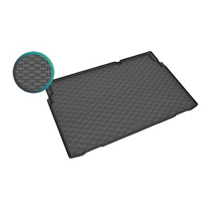 Kofferraumwanne für Citroen C3 Aircross ab 2017 / ab 2021 | OBERE UND UNTERE POSITION - schwarz, rutschfest, wasserdicht, 1,5 cm rand,